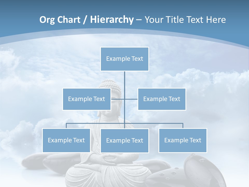 Relaxation Ciel Religion PowerPoint Template