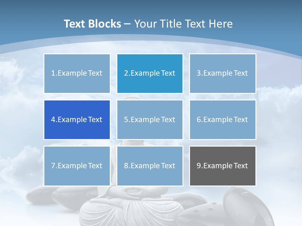 Relaxation Ciel Religion PowerPoint Template