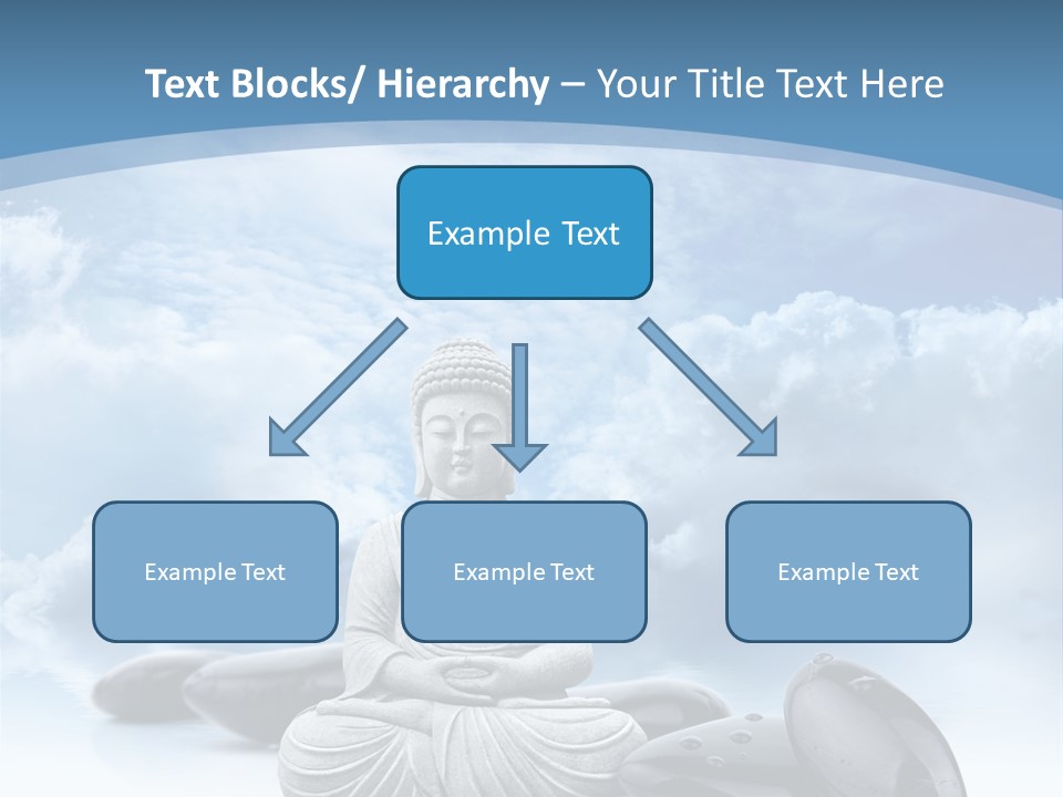 Relaxation Ciel Religion PowerPoint Template