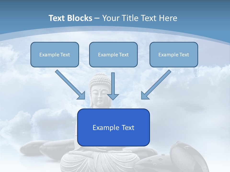 Relaxation Ciel Religion PowerPoint Template