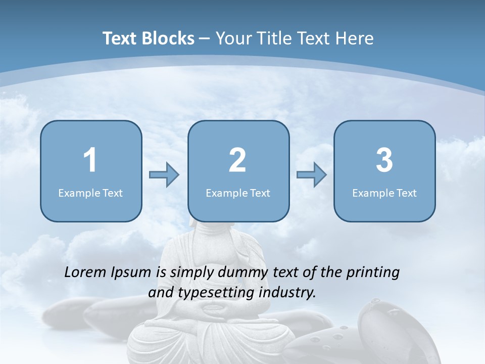 Relaxation Ciel Religion PowerPoint Template