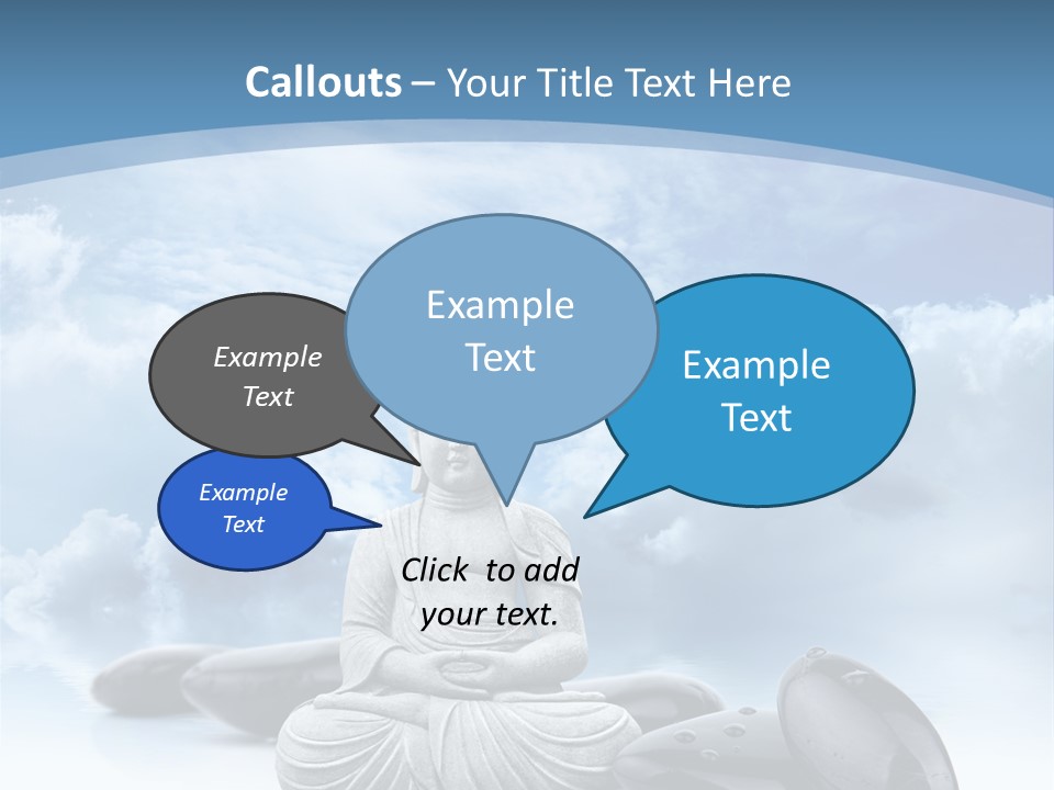 Relaxation Ciel Religion PowerPoint Template