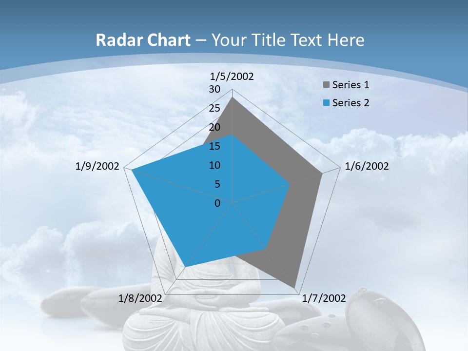 Relaxation Ciel Religion PowerPoint Template