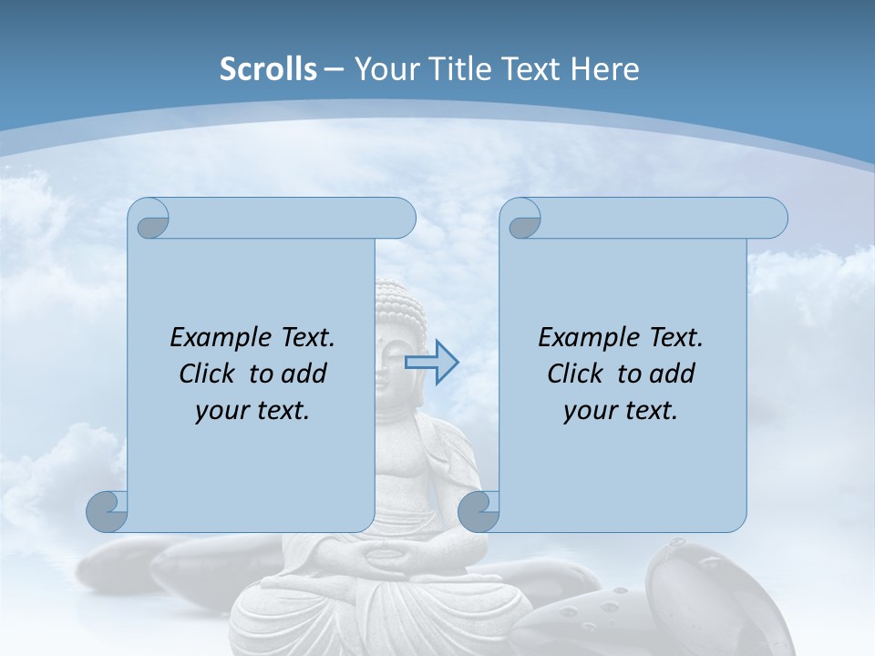 Relaxation Ciel Religion PowerPoint Template