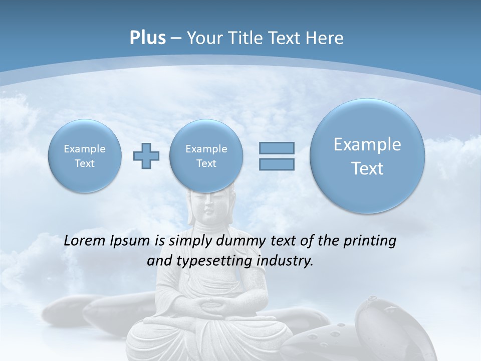 Relaxation Ciel Religion PowerPoint Template
