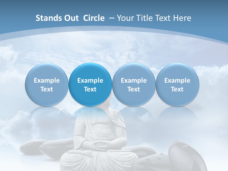 Relaxation Ciel Religion PowerPoint Template