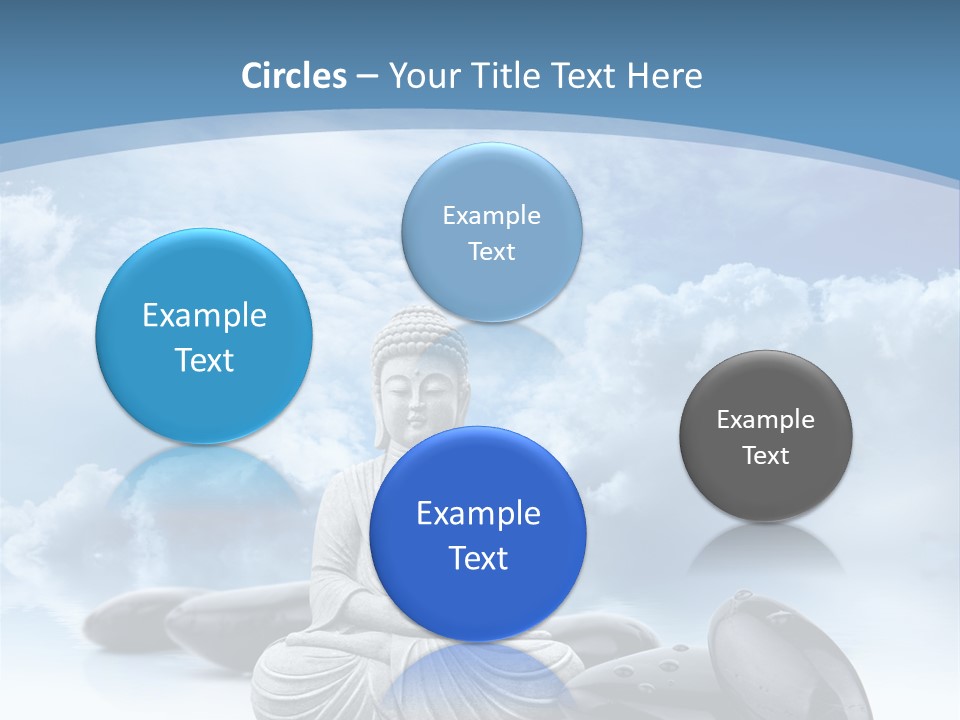 Relaxation Ciel Religion PowerPoint Template