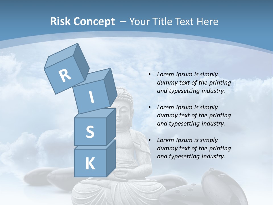 Relaxation Ciel Religion PowerPoint Template