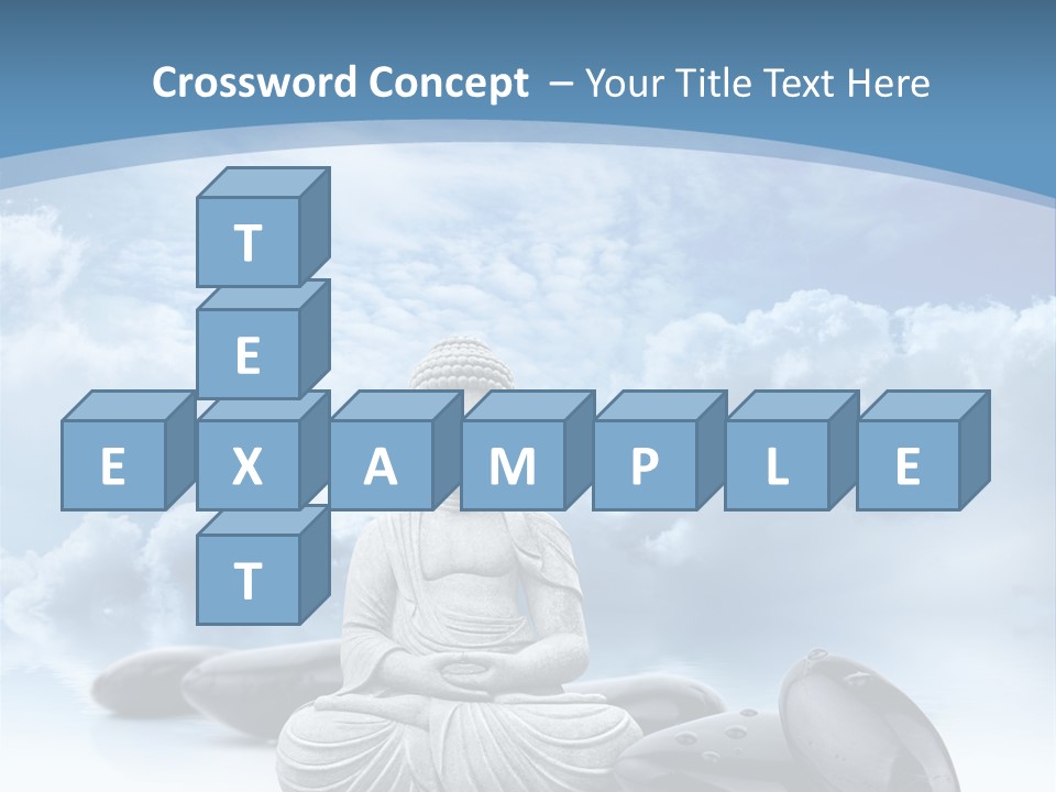 Relaxation Ciel Religion PowerPoint Template