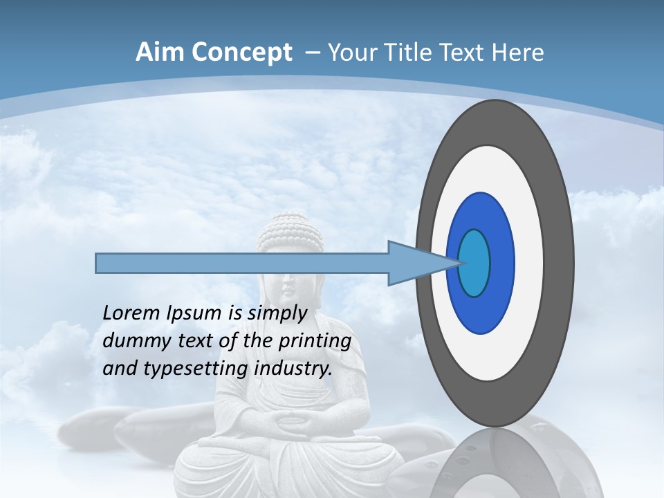 Relaxation Ciel Religion PowerPoint Template