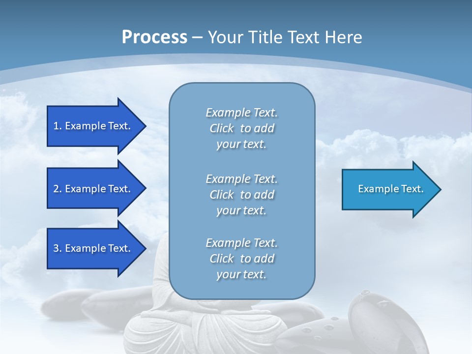Relaxation Ciel Religion PowerPoint Template