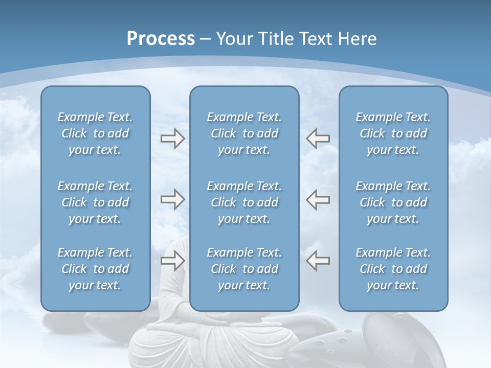 Relaxation Ciel Religion PowerPoint Template