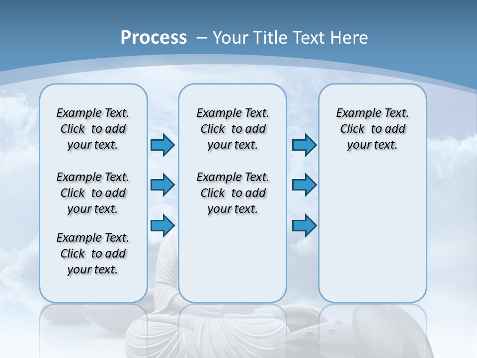 Relaxation Ciel Religion PowerPoint Template