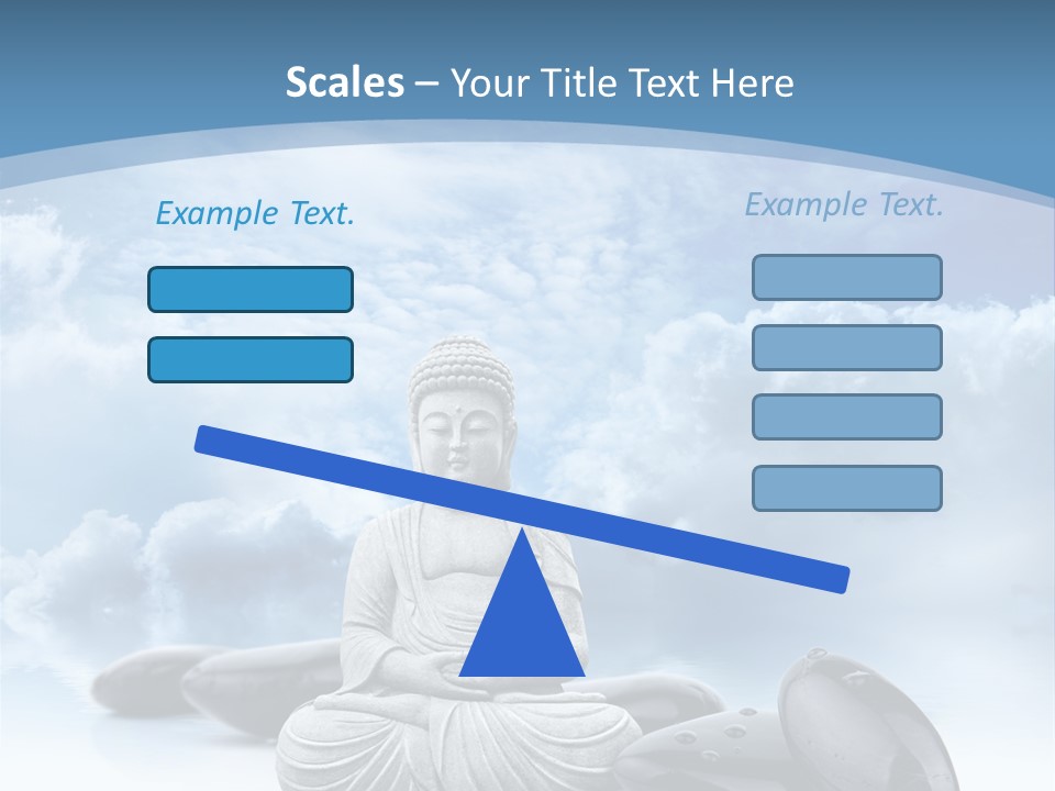 Relaxation Ciel Religion PowerPoint Template
