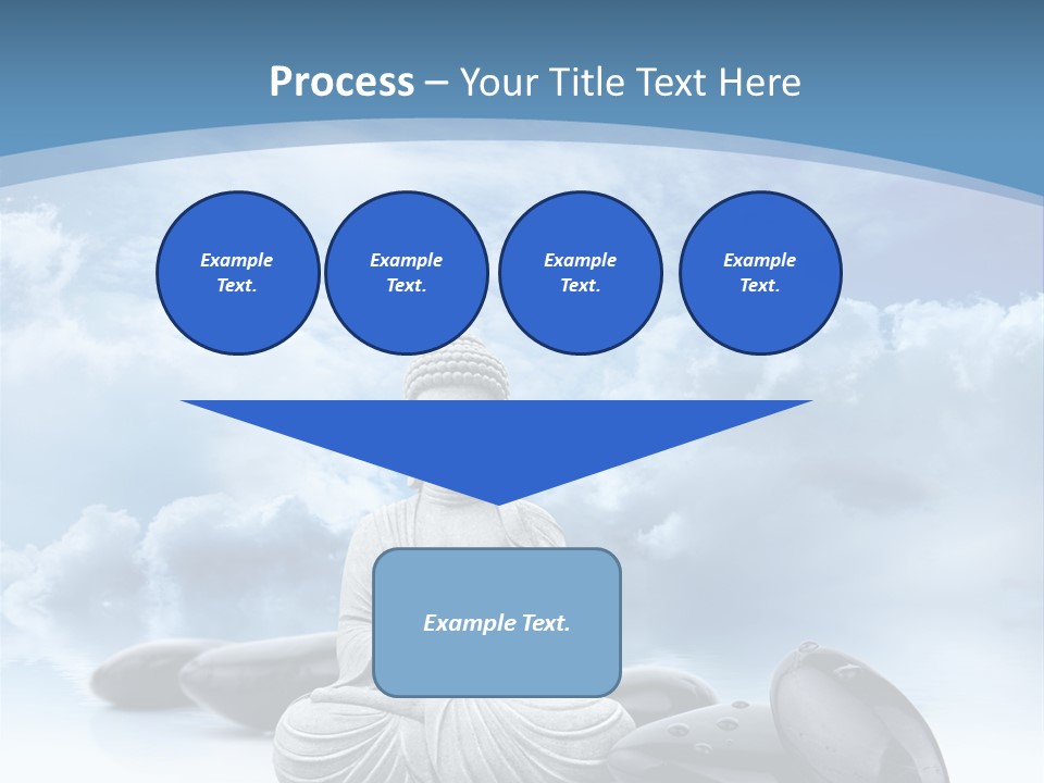 Relaxation Ciel Religion PowerPoint Template