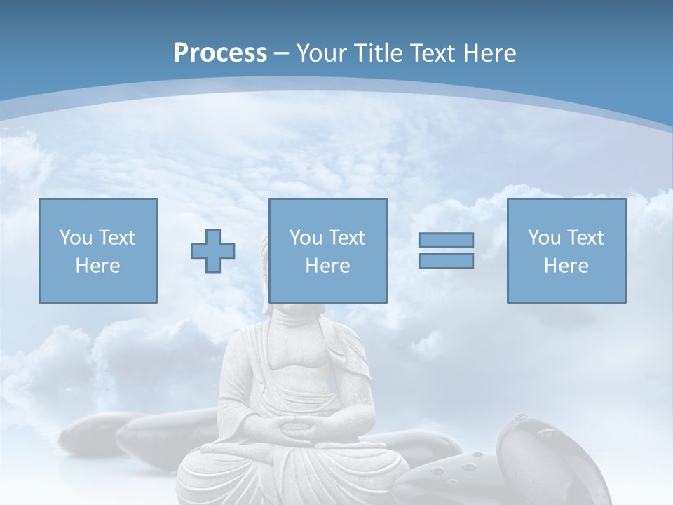 Relaxation Ciel Religion PowerPoint Template