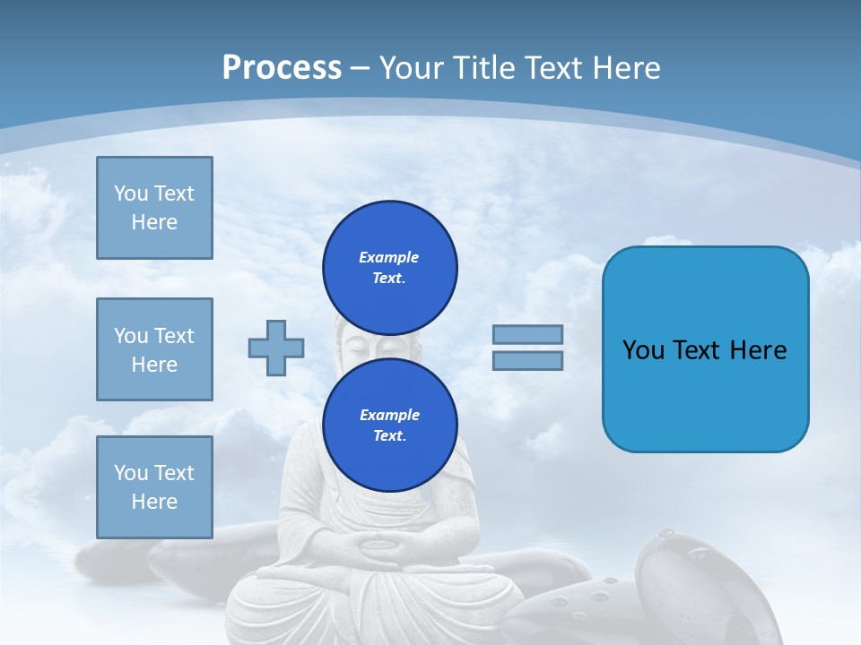 Relaxation Ciel Religion PowerPoint Template