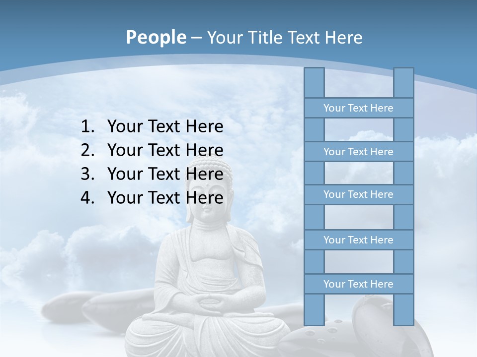 Relaxation Ciel Religion PowerPoint Template