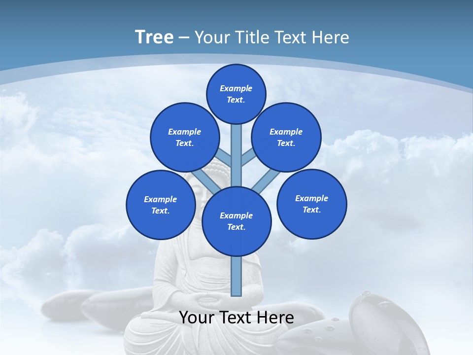 Relaxation Ciel Religion PowerPoint Template