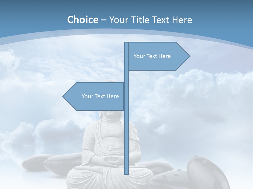 Relaxation Ciel Religion PowerPoint Template