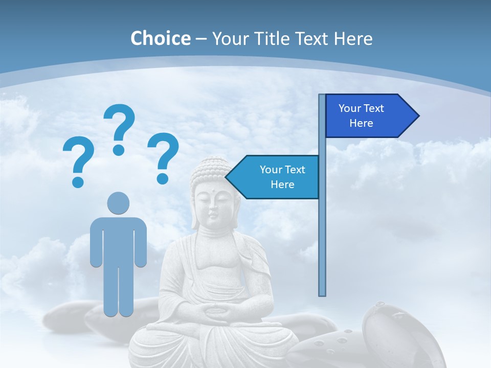 Relaxation Ciel Religion PowerPoint Template