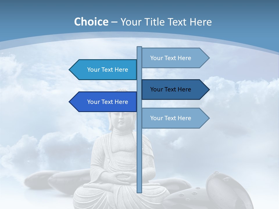 Relaxation Ciel Religion PowerPoint Template
