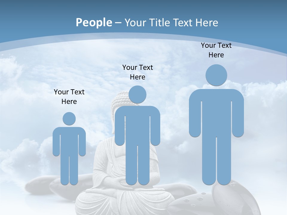 Relaxation Ciel Religion PowerPoint Template