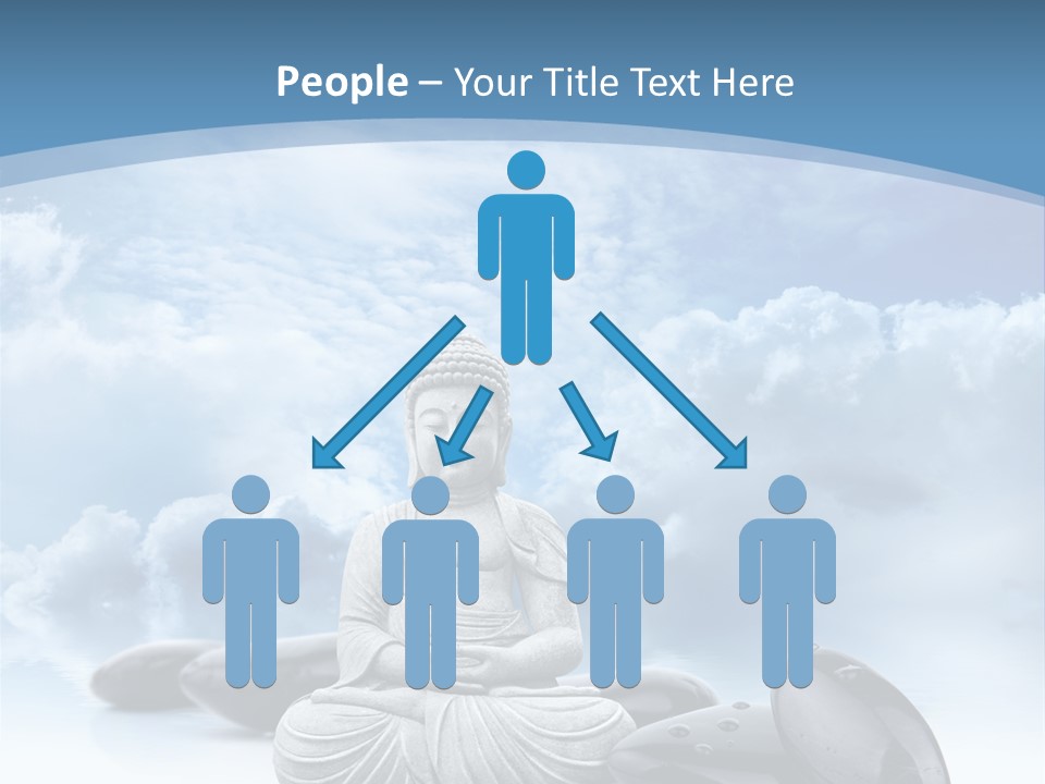 Relaxation Ciel Religion PowerPoint Template