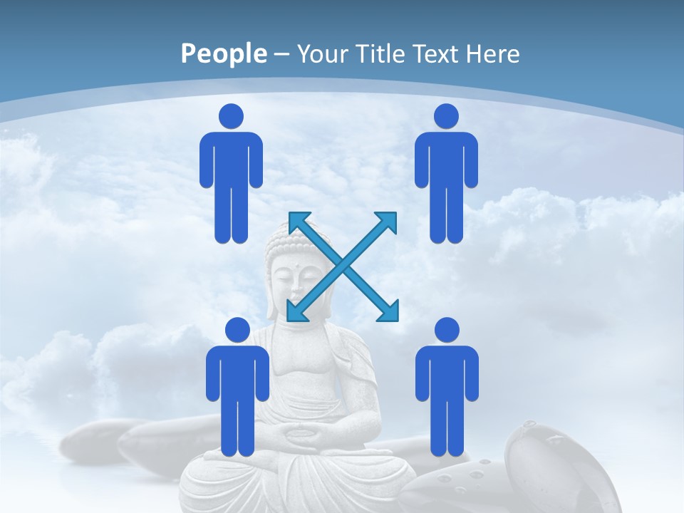 Relaxation Ciel Religion PowerPoint Template