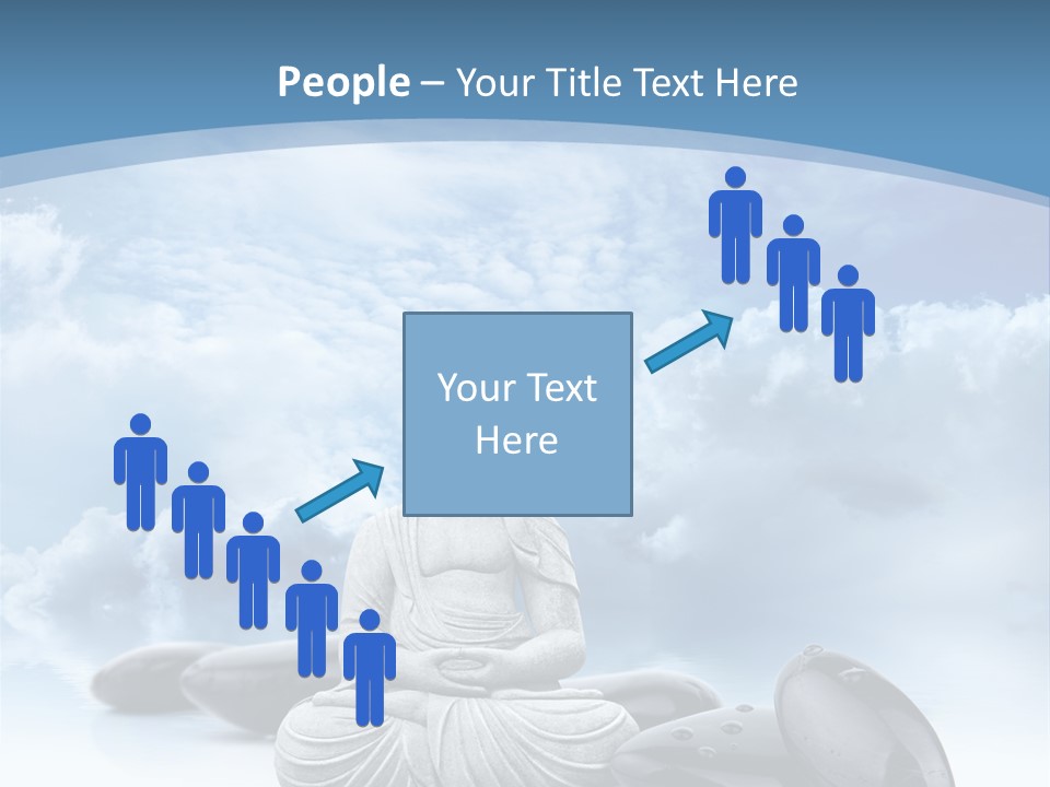 Relaxation Ciel Religion PowerPoint Template