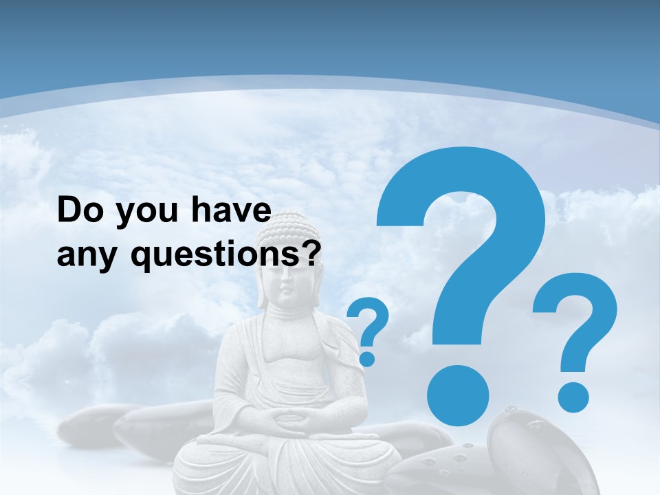 Relaxation Ciel Religion PowerPoint Template