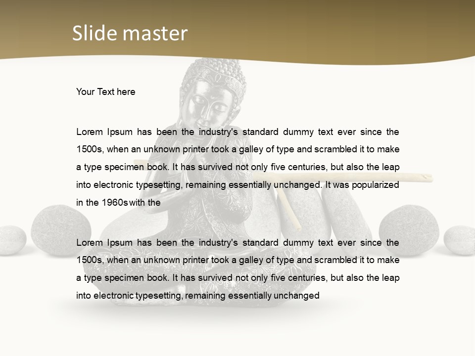 Inde Bouddhisme Fond Blanc PowerPoint Template