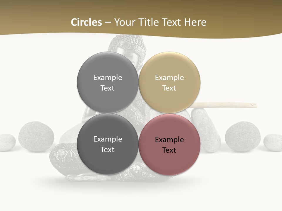 Inde Bouddhisme Fond Blanc PowerPoint Template