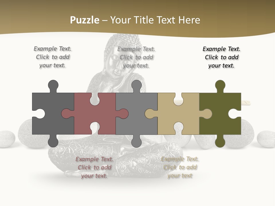 Inde Bouddhisme Fond Blanc PowerPoint Template