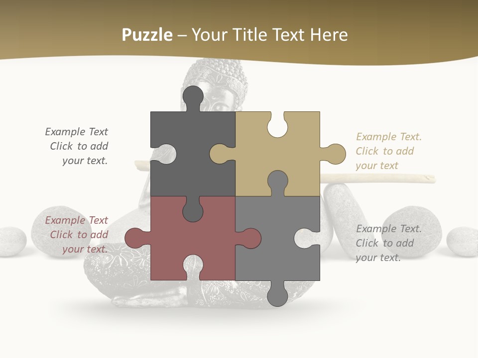 Inde Bouddhisme Fond Blanc PowerPoint Template