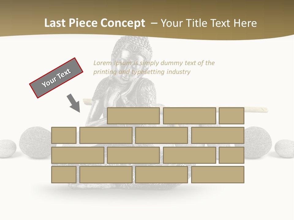 Inde Bouddhisme Fond Blanc PowerPoint Template