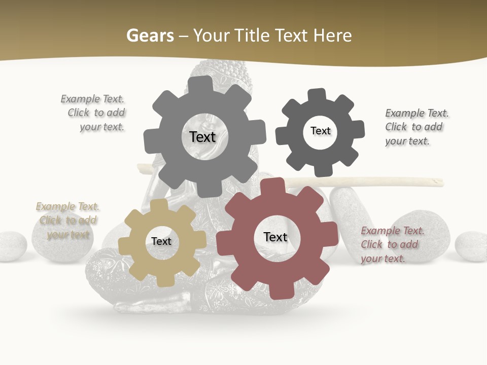 Inde Bouddhisme Fond Blanc PowerPoint Template