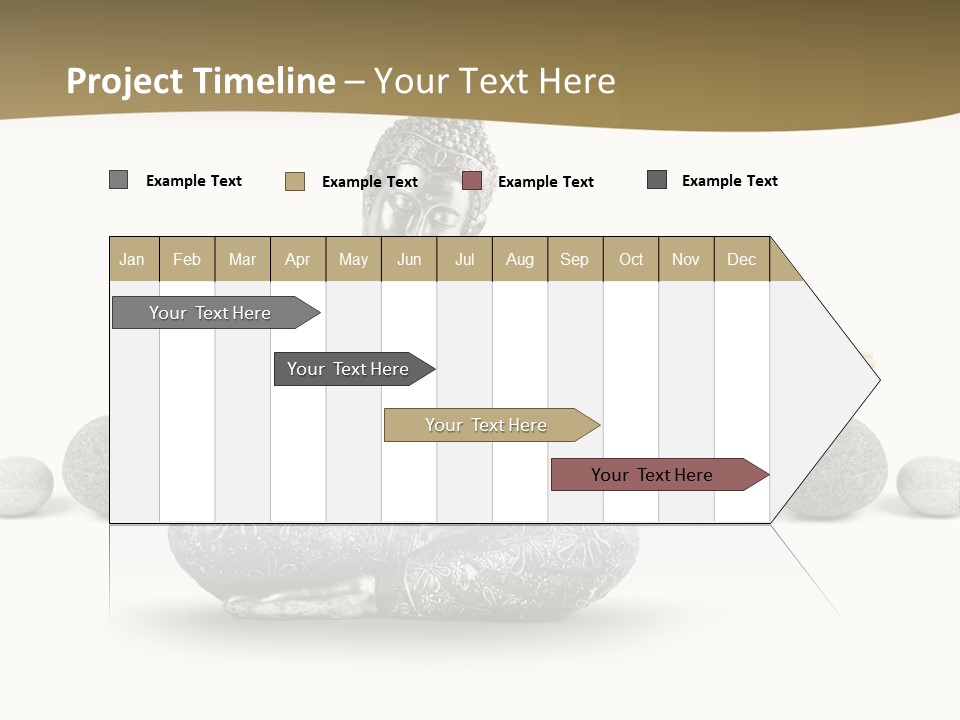 Inde Bouddhisme Fond Blanc PowerPoint Template