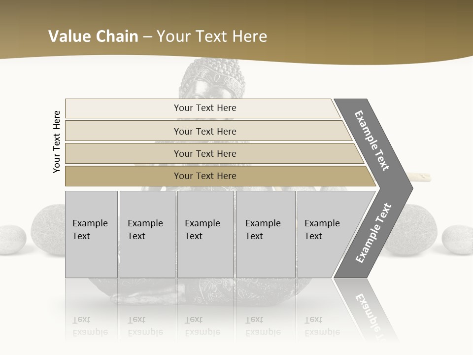 Inde Bouddhisme Fond Blanc PowerPoint Template