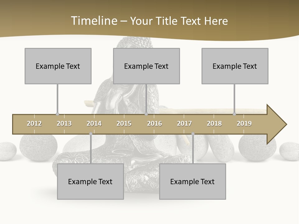 Inde Bouddhisme Fond Blanc PowerPoint Template