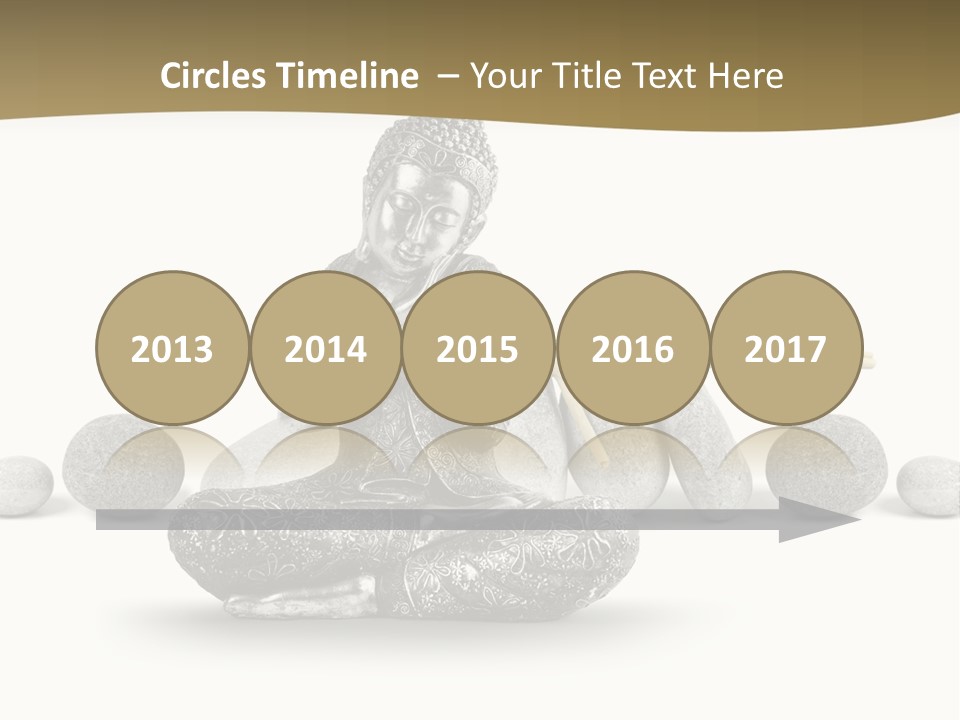 Inde Bouddhisme Fond Blanc PowerPoint Template