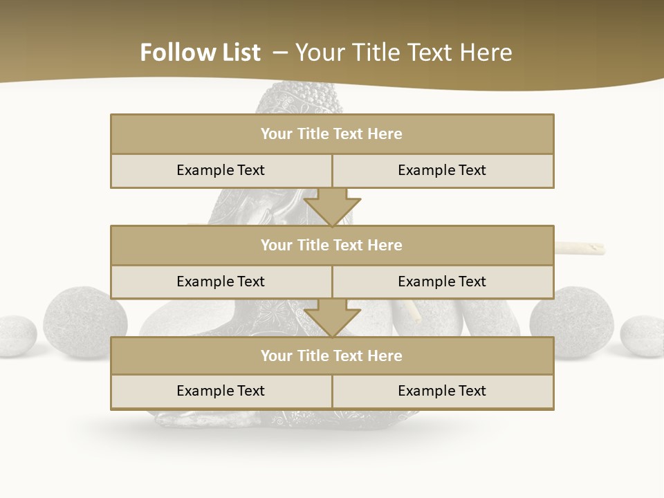 Inde Bouddhisme Fond Blanc PowerPoint Template