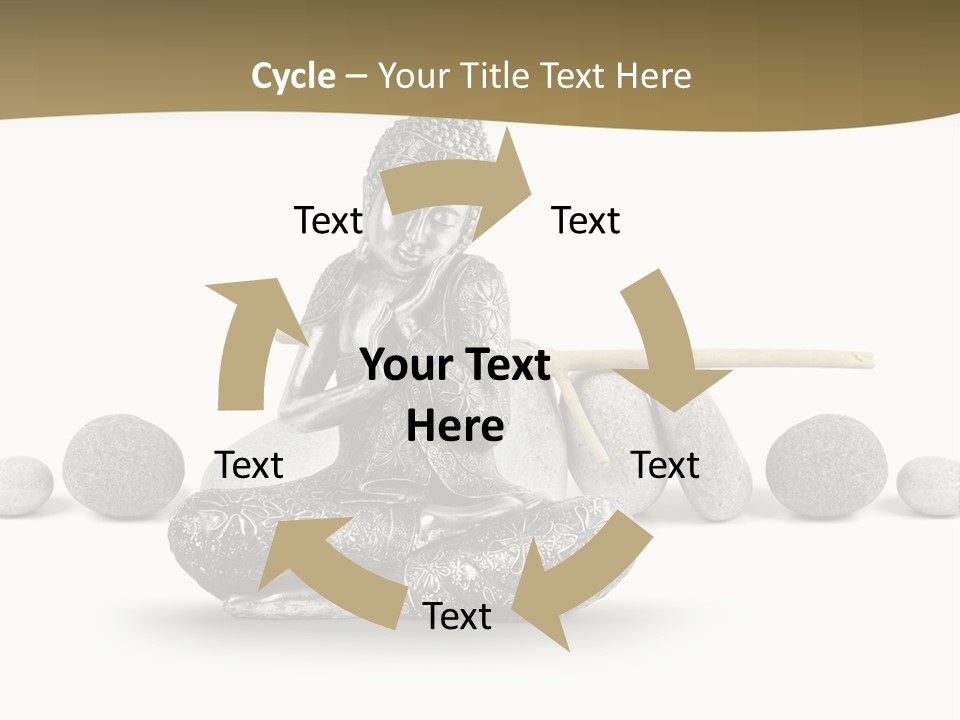 Inde Bouddhisme Fond Blanc PowerPoint Template