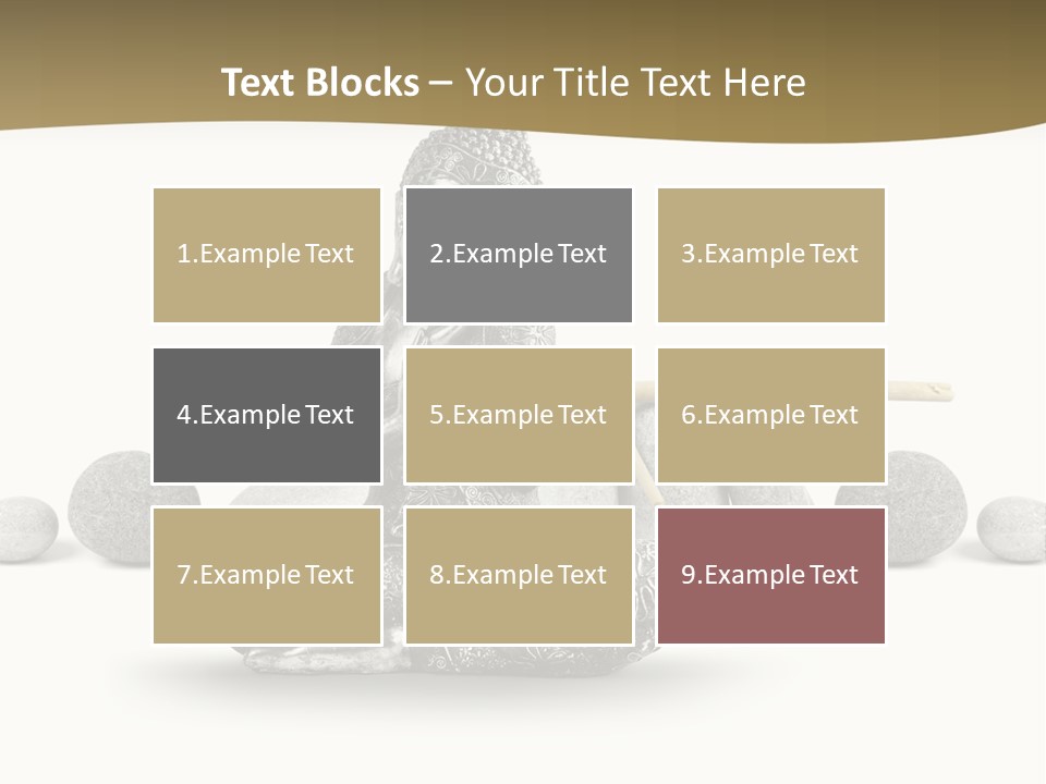 Inde Bouddhisme Fond Blanc PowerPoint Template