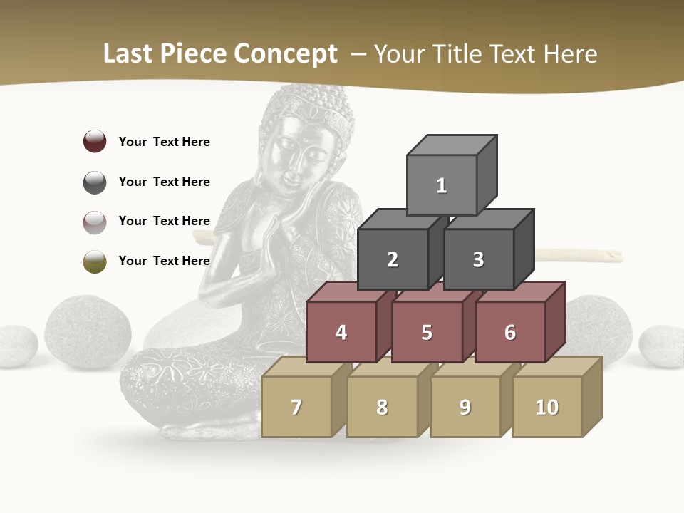 Inde Bouddhisme Fond Blanc PowerPoint Template