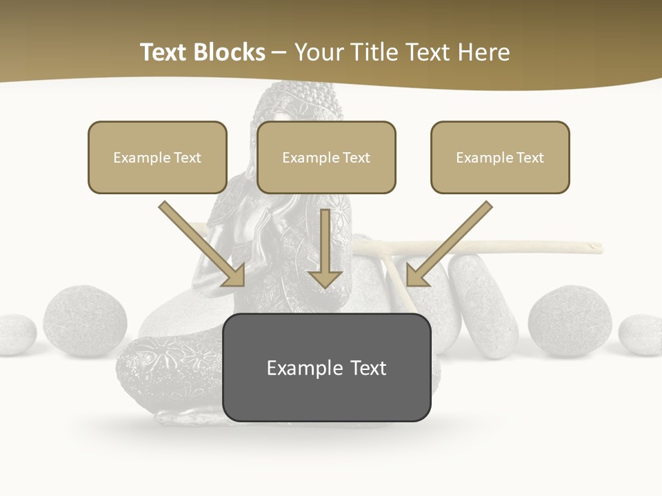 Inde Bouddhisme Fond Blanc PowerPoint Template
