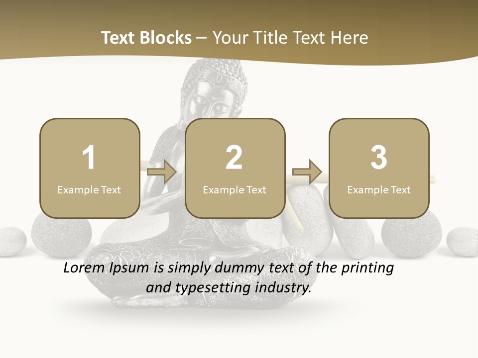 Inde Bouddhisme Fond Blanc PowerPoint Template