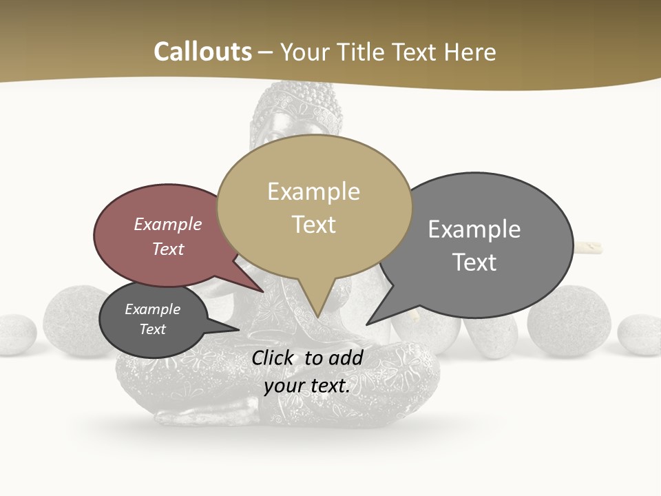 Inde Bouddhisme Fond Blanc PowerPoint Template