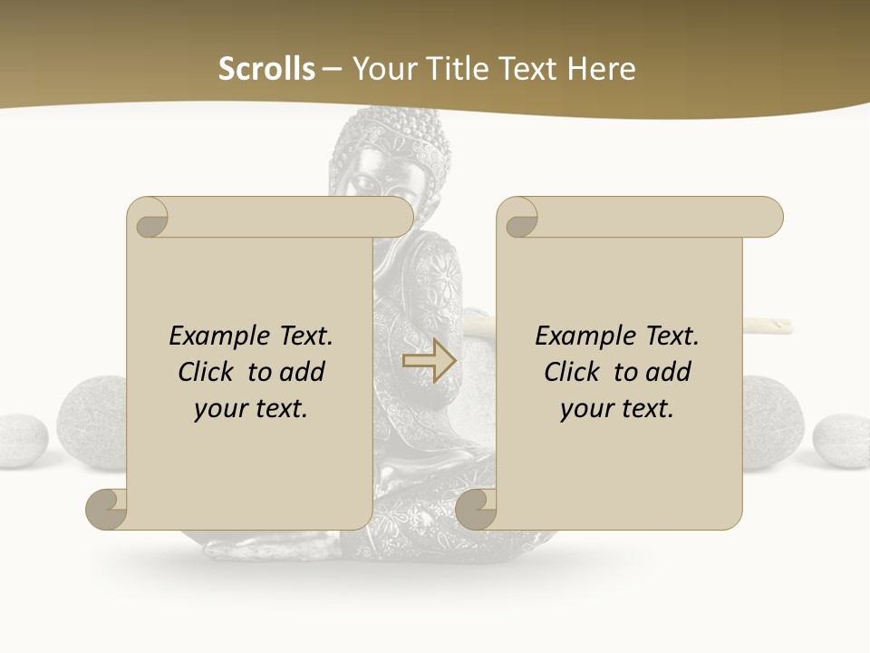 Inde Bouddhisme Fond Blanc PowerPoint Template