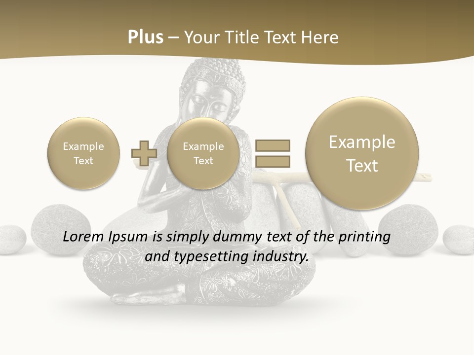 Inde Bouddhisme Fond Blanc PowerPoint Template